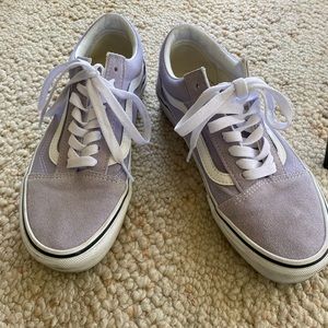 Low top Vans, lavender, women’s 8